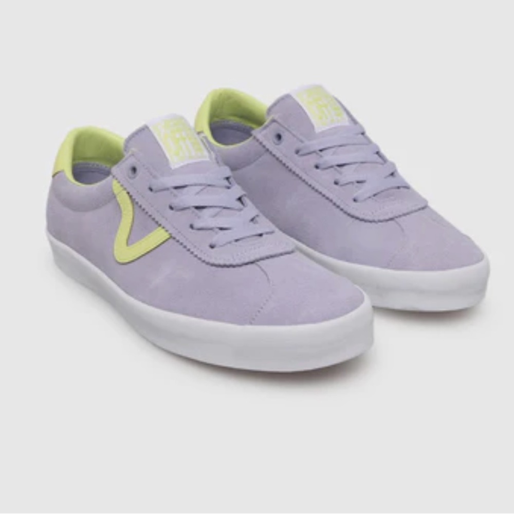 NWOB Vans Sport Low Caramella Lavender Sneakers. Size M9.5/W11. MSRP $118